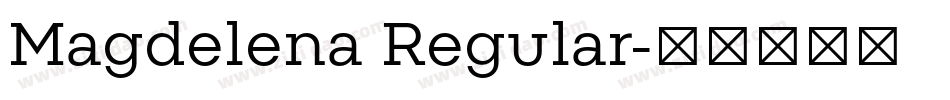 Magdelena Regular字体转换